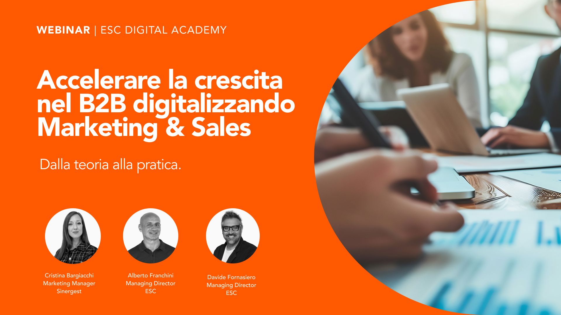 Accelerare la crescita nel B2B digitalizzando Marketing e Sales