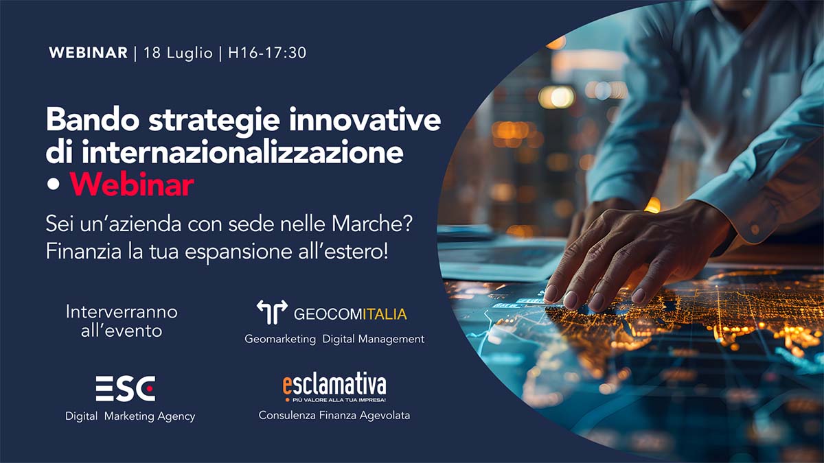 locandina con le informazioni sul webinar